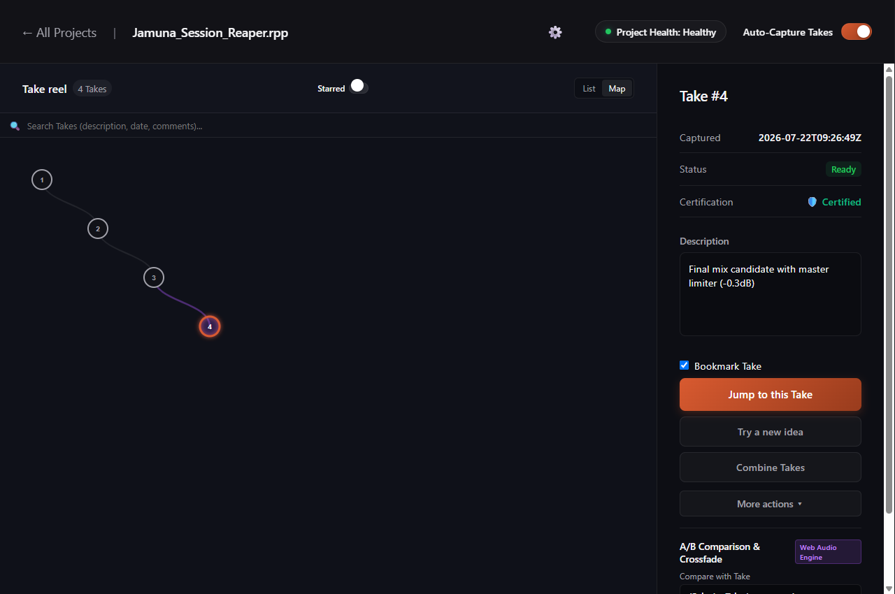 Sabes Pro Automatic Save Tracking Timeline